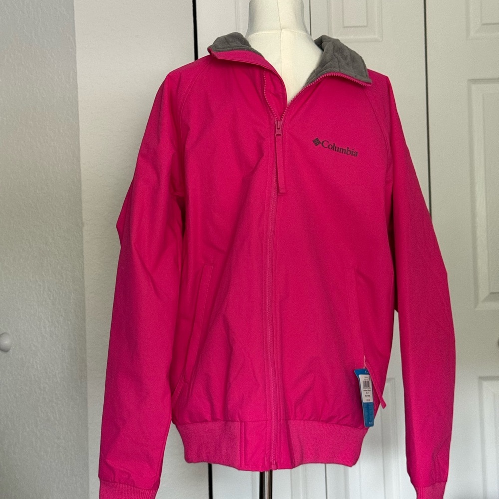 Columbia Fuchsia Rain Jacket